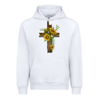 White sunflower cross Urban Hoodie - texasbilliewilder