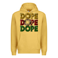 Antique Gold dope dope dope Premium Hoodie - texasbilliewilder