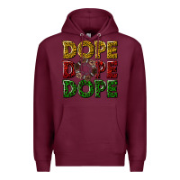 Burgundy dope dope dope Premium Hoodie - texasbilliewilder