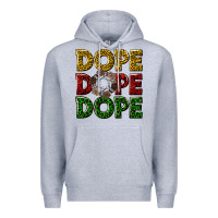 Heather Grey dope dope dope Premium Hoodie - texasbilliewilder