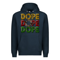 Navy dope dope dope Premium Hoodie - texasbilliewilder