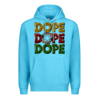 Ocean Blue dope dope dope Premium Hoodie - texasbilliewilder