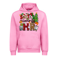 Fuchsia Pink santa's favorite hr Urban Hoodie - Zillion Design Studio