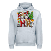 Heather Grey santa's favorite hr Urban Hoodie - Zillion Design Studio