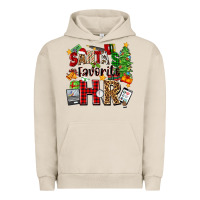 Pigment French Oak santa's favorite hr Urban Hoodie - Zillion Design Studio