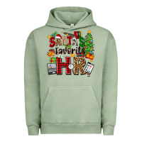 Pigment Oil Green santa's favorite hr Urban Hoodie - Zillion Design Studio