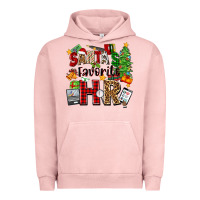 Pigment Salmon santa's favorite hr Urban Hoodie - Zillion Design Studio