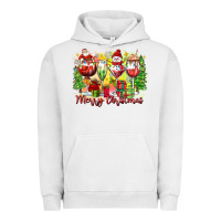 Pigment Lunar Rock merry christmas wine glasses Urban Hoodie - Zillion Design Studio