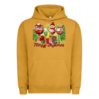 Pigment Peanut Butter merry christmas wine glasses Urban Hoodie - Zillion Design Studio