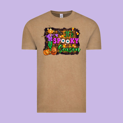 It's Spooky Season Halloween Vintage Tee Designed By Artiststas