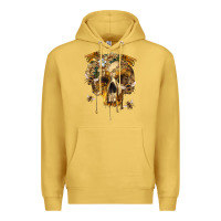 Antique Gold Flower Skeleton Bees Premium Hoodie - RanaPortraitStore