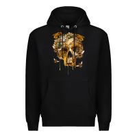 Black Flower Skeleton Bees Premium Hoodie - RanaPortraitStore