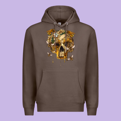 Flower Skeleton Bees Premium Hoodie Designed By Ranaportraitstore