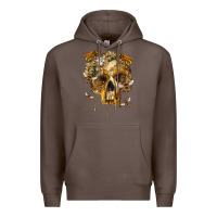 Coffee Flower Skeleton Bees Premium Hoodie - RanaPortraitStore