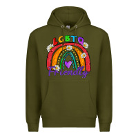 Army Green lgbtq friendly Premium Hoodie - Zillion Design Studio