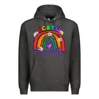 Charcoal Heather lgbtq friendly Premium Hoodie - Zillion Design Studio