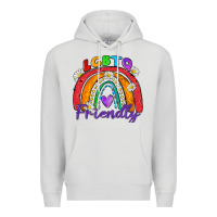 Dove Grey lgbtq friendly Premium Hoodie - Zillion Design Studio