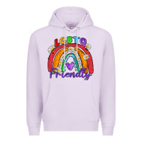 Lilac lgbtq friendly Premium Hoodie - Zillion Design Studio