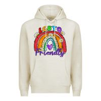 Oatmeal Heather lgbtq friendly Premium Hoodie - Zillion Design Studio