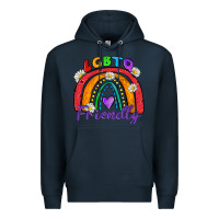 Navy lgbtq friendly Premium Hoodie - Zillion Design Studio
