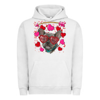 Pigment Lunar Rock Valentine's day french bulldog puppy Urban Hoodie - RanaPortraitStore