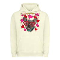 Pigment Pistachio Valentine's day french bulldog puppy Urban Hoodie - RanaPortraitStore