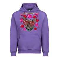 Tulip Valentine's day french bulldog puppy Urban Hoodie - RanaPortraitStore