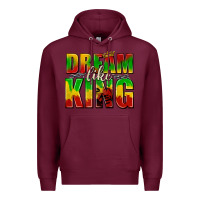 Burgundy dream like king with crown Premium Hoodie - texasbilliewilder