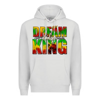 Dove Grey dream like king with crown Premium Hoodie - texasbilliewilder