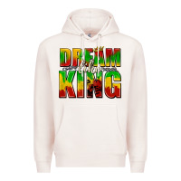 Pale Pink dream like king with crown Premium Hoodie - texasbilliewilder