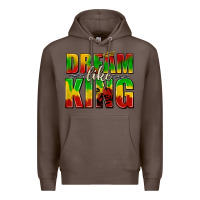 Coffee dream like king with crown Premium Hoodie - texasbilliewilder