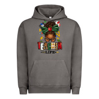 Pigment Tornado teacher life afro messy bun Urban Hoodie - texasbilliewilder