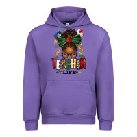 Tulip teacher life afro messy bun Urban Hoodie - texasbilliewilder