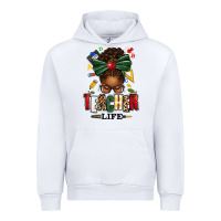 White teacher life afro messy bun Urban Hoodie - texasbilliewilder