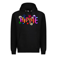 Black hippie Premium Hoodie - Zillion Design Studio