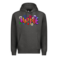 Charcoal Heather hippie Premium Hoodie - Zillion Design Studio
