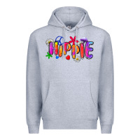 Heather Grey hippie Premium Hoodie - Zillion Design Studio