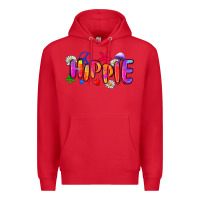Red hippie Premium Hoodie - Zillion Design Studio
