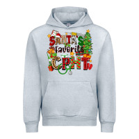Heather Grey santa's favorite cpht Urban Hoodie - Zillion Design Studio