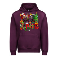 Mauve Wine santa's favorite cpht Urban Hoodie - Zillion Design Studio