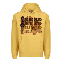 Antique Gold educated motivated elevated melanated Premium Hoodie - texasbilliewilder