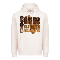 Pale Pink educated motivated elevated melanated Premium Hoodie - texasbilliewilder