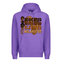 Purple educated motivated elevated melanated Premium Hoodie - texasbilliewilder