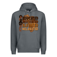 Rock educated motivated elevated melanated Premium Hoodie - texasbilliewilder