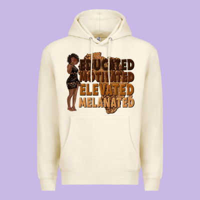 Educated Motivated Elevated Melanated Premium Hoodie Designed By Texasbilliewilder