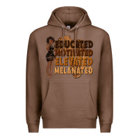 Chestnut educated motivated elevated melanated Premium Hoodie - texasbilliewilder
