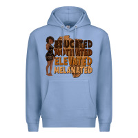 Colony Blue educated motivated elevated melanated Premium Hoodie - texasbilliewilder