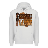 Dove Grey educated motivated elevated melanated Premium Hoodie - texasbilliewilder