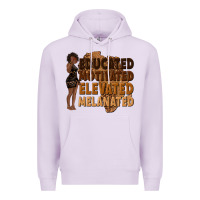 Lilac educated motivated elevated melanated Premium Hoodie - texasbilliewilder