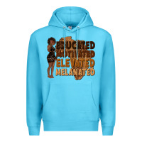 Ocean Blue educated motivated elevated melanated Premium Hoodie - texasbilliewilder